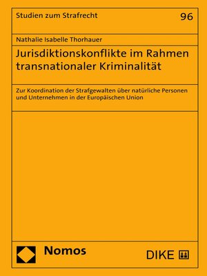 cover image of Jurisdiktionskonflikte im Rahmen transnationaler Kriminalität